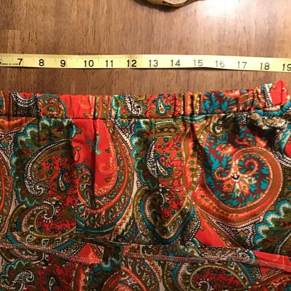 Skirt with multi colors bright summer skirt